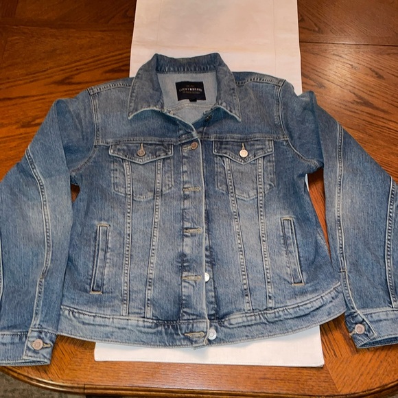 LUCKY BRAND The Tomboy Trucker Women’s Denim Jacket. Size L. - Picture 1 of 4
